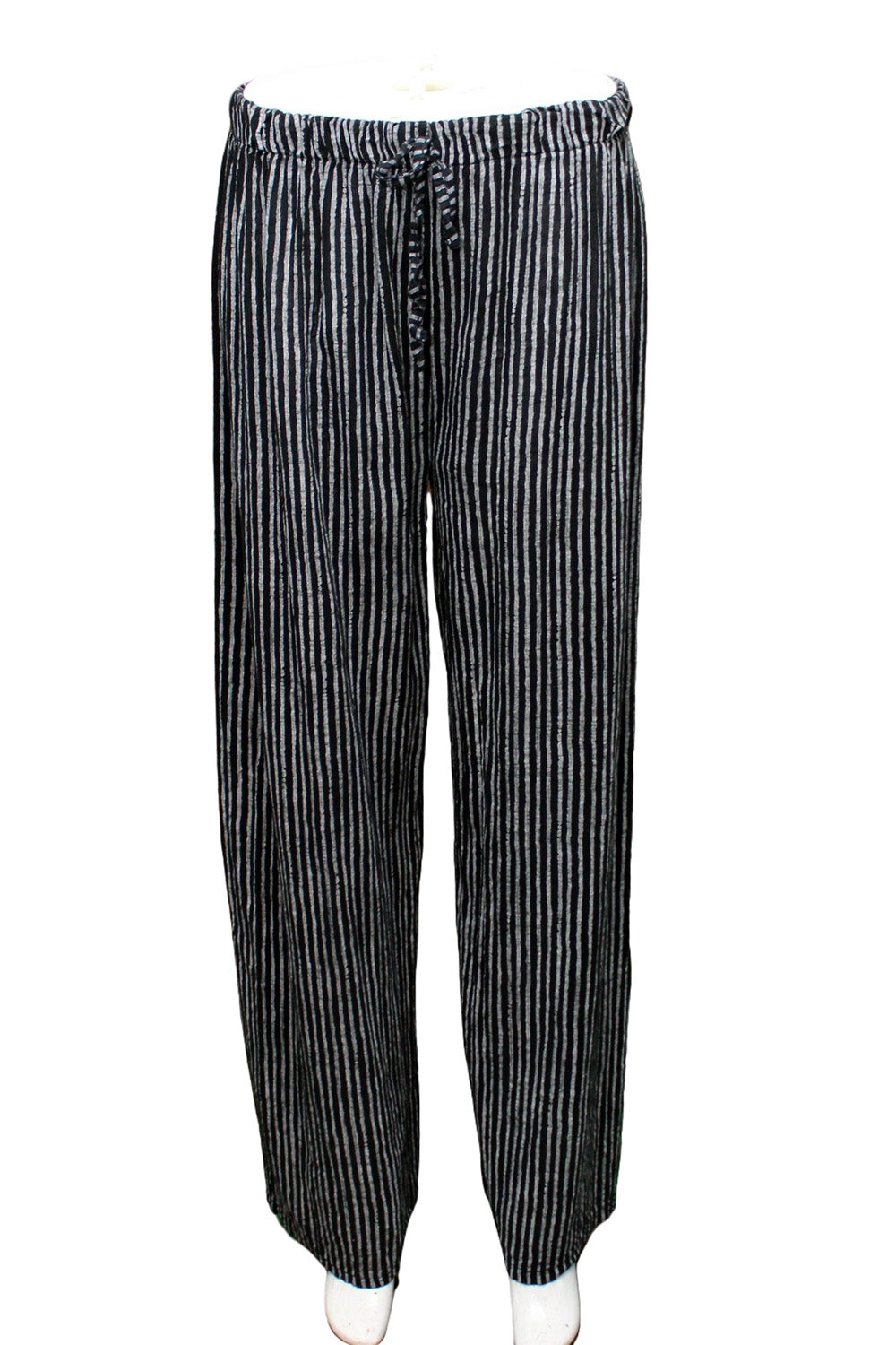 Stripe cotton trousers