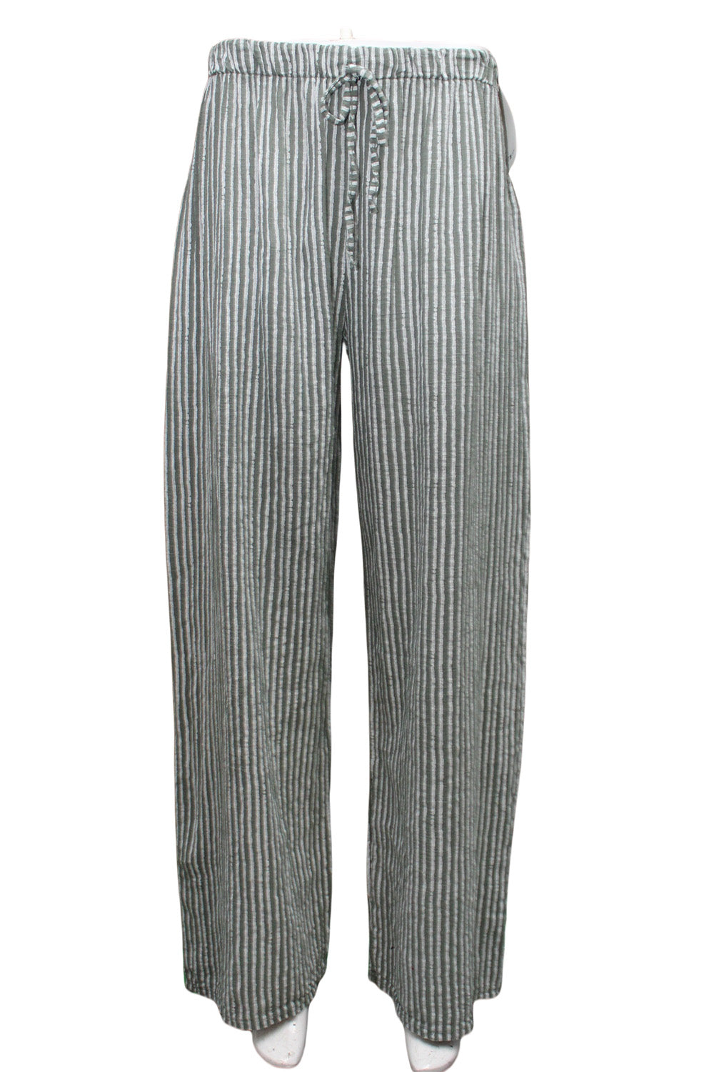 Stripe cotton trousers