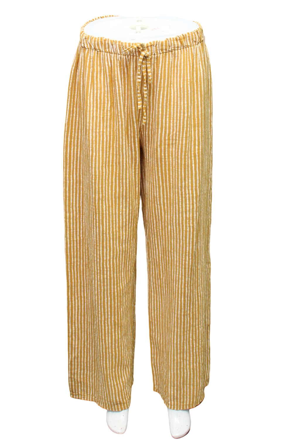 Stripe cotton trousers