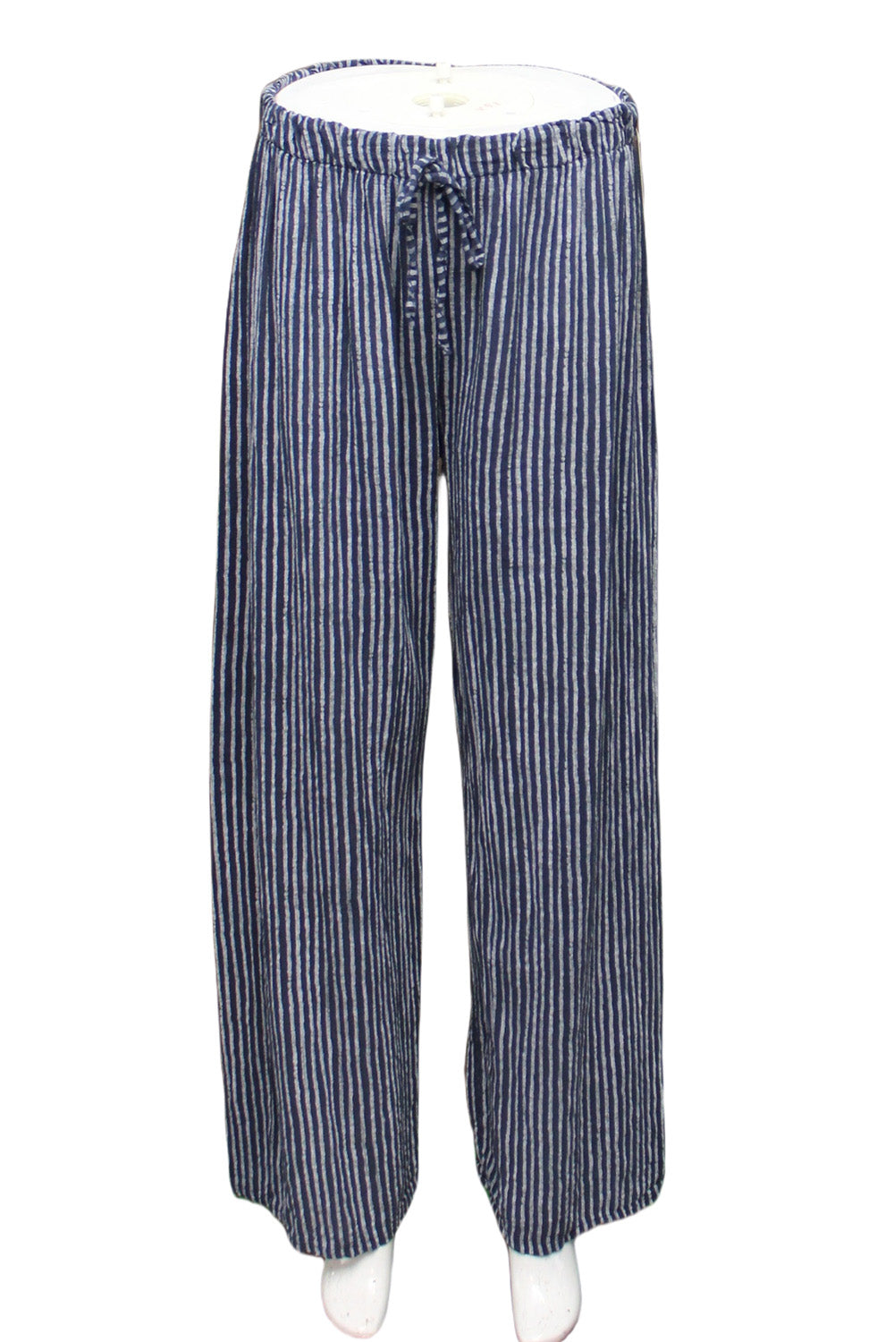 Stripe cotton trousers