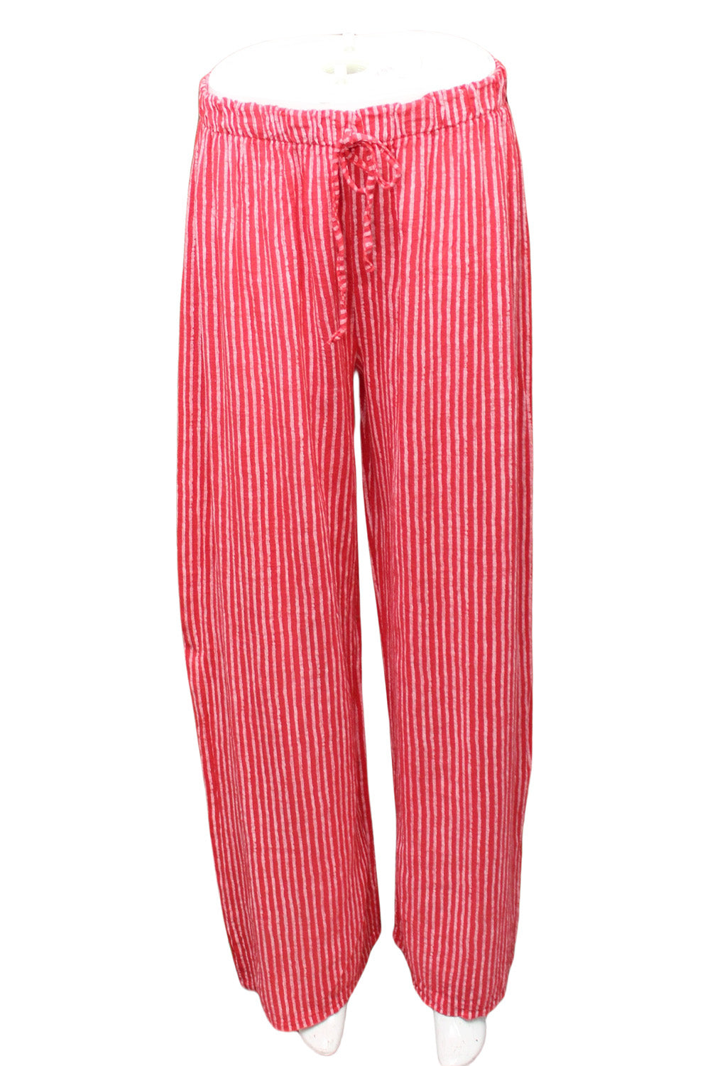 Stripe cotton trousers