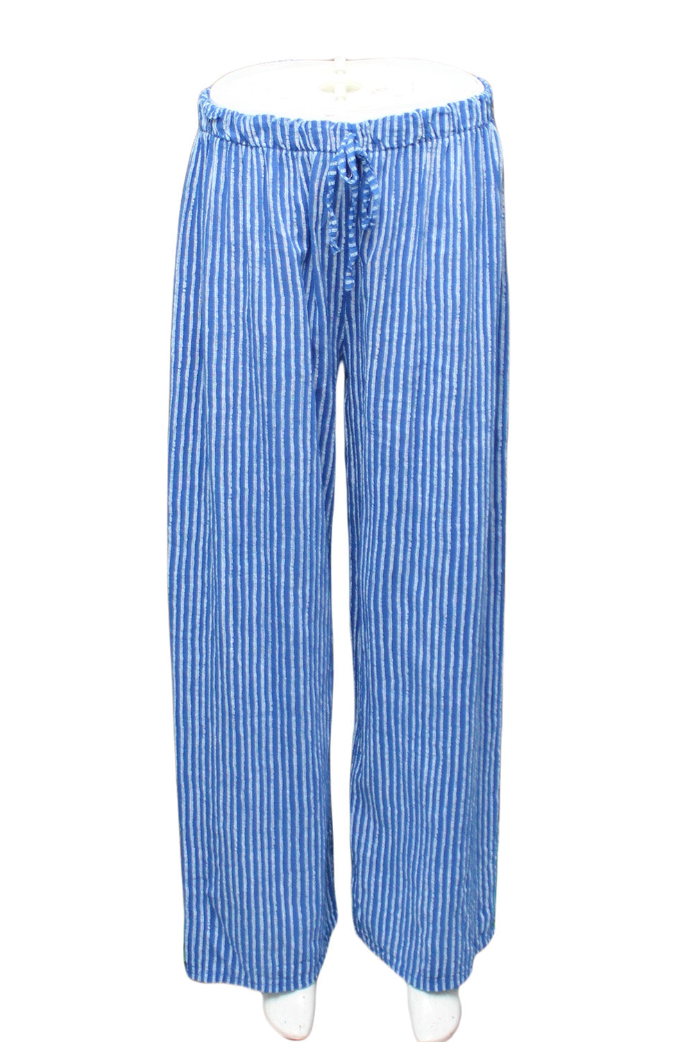 Stripe cotton trousers
